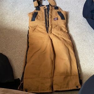 Dickie’s kids size XS(4-5) bib overalls/insulated pants with side zippers (5)